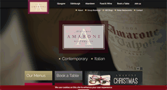 Desktop Screenshot of amaronerestaurant.co.uk